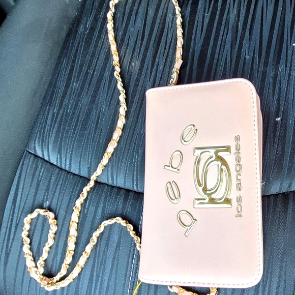bebe Handbags - bebe LA light pink purse